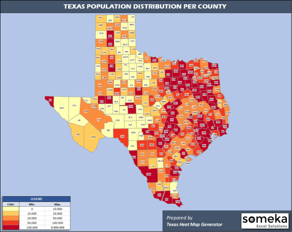 Largest Counties in Texas