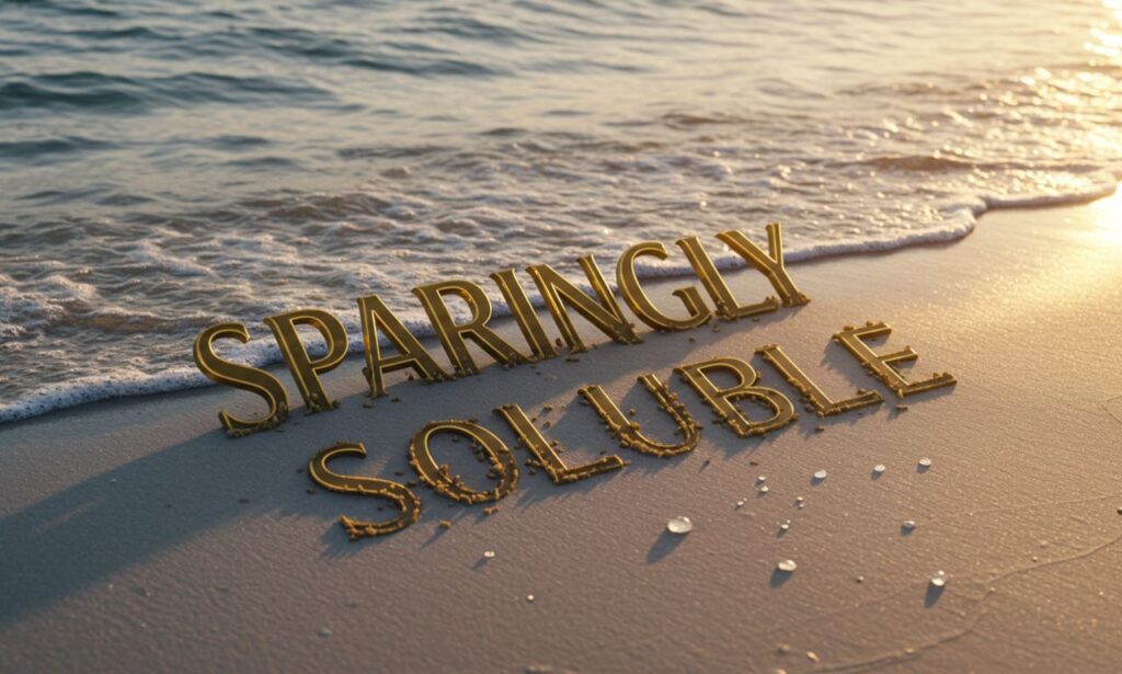 sparingly soluble meaning