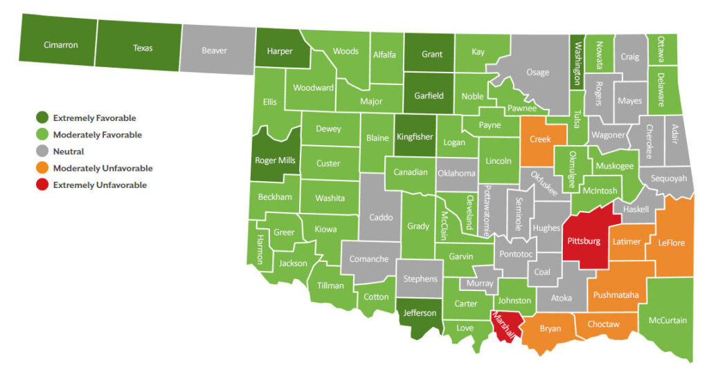 Largest Counties in Oklahoma