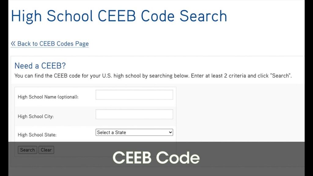 High School CEEB Codes in South Korea